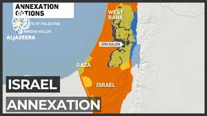 The map included in the trump plan. Israel Set To Annex One Third Of Occupied West Bank Youtube