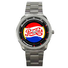 New Pepsi Cola Custom Stainless Steel Wrist Watch Pepsi Cola Pepsi Cola