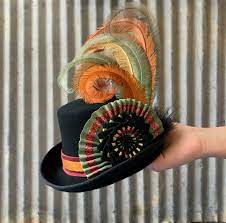 Mini Top Hat Black Felt Mini Hat Alice In Wonderland Mini Etsy Mad Hatter Hat Mini Top Hat Tea Party Hats