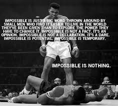 Impossible is just a word… quotes by muhammad ali : Pin On Fitness Motivation And Healthy Inspiration