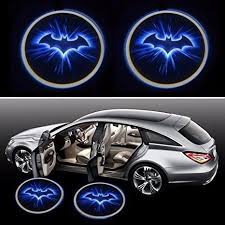 2pcs Night Cool Blue Bat Batman Black Wireless Car Door Led Projector Laser Lamp Unbranded Batman Car Car Car Door Opener
