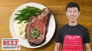 Roast Prime Rib With Garlic Herb Butter Recipe By Tasty Recipe Prime Rib Recipe Rib Recipes Prime Rib Roast