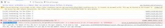 Refused To Display Url In A Frame Because It Set X Frame Options To Sameorigin Stack Overflow