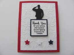 388 e m 72 hgwy. Patriotic Thank You Card For Soldiers