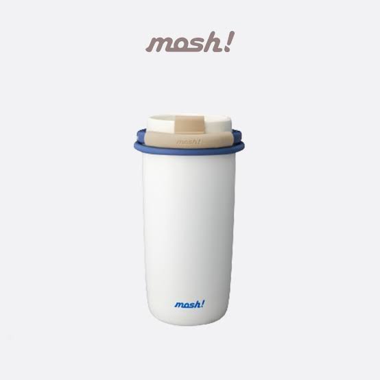 Mosh Straw Latte Tumbler - Botol Minum Stainless Steel 480ML - WHITE - Mosh!  Indonesia