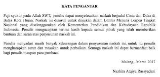 10 Contoh Kata Pengantar Paling Lengkap Untuk Semua Laporan Tulisan Surat Buku