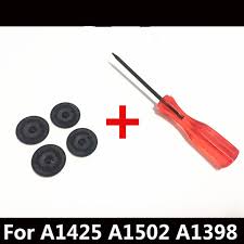 Buy Macbook Pro Retina A1425 A1502 A1398 Rubber Feet 4pcs Set Replacement Bottom Case Foot Kit With Screwdriver Tool Online In India At Lowest Prices Price In India Buysnip Com