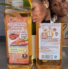 Organic Full Body Whitening Dark Black Skin Effective Gluta,CARROTS &  ALMOND OIL