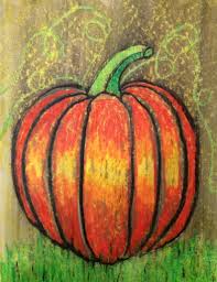 First Grade Pumpkin Art Project With Oil Pastels Fall Art Thanksgiving Art Pumpkin Art Project Halloween Art Projects Pumpkin Art