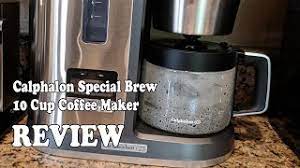 View our full return policy here. Review Calphalon Special Brew 10 Cup Coffee Maker 2020 Youtube