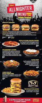 Steak N Shake Allnighter Menu
