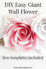 Free victoria paper flower template | tutori. Giant Paper Rose Template And Tutorial
