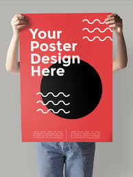 Check Out This Easy To Use Poster Mockup Featuring Editable Background Colors And Smart Objects For Photoshop In 2020 Branding Mockups Mockup Poster Mockup