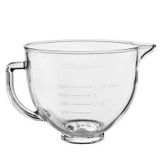 With a kitchenaid mixer, it's all about the contact between the bowl and the attachment, be it the flat beater, balloon whisk or dough hook. Kitchenaid Stand Mixer Clear Glass Bowl Attachment 5qt Williams Sonoma