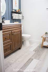 Vinyl plank flooring bathroom installs are a hot new trend. Installing Lifeproof Luxury Vinyl Plank Flooring Vinyl Flooring Bathroom Vinyl Plank Flooring Bathroom Luxury Vinyl Plank Flooring