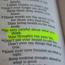 Solomon Said Be Very Careful About What You Think Your Thoughts Run Your Life Classroom Quotes Bible Quotes Book Of Proverbs