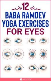 12 Baba Ramdev Yoga Exercises For Eyes His Yoga Stresses On Pranayama And A Set Of Yoga Poses That Treat Certain Ailm Ramdev Yoga Baba Ramdev Yoga Stress Yoga