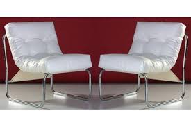 4.7 out of 5 stars. Designer Lounge Chair White Leather Look Very Comfortable Seat Modern Living Room Chair