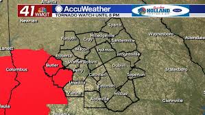 Follow your tornado drill and proceed to your tornado shelter quickly and calmly. Tornado Watch Issued For Parts Of Middle Georgia 41nbc News Wmgt Dt