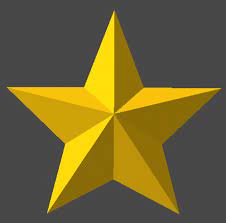 Star 3d Model Free 3d Star Star Images Stars