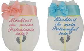 Schöne und individuelle ideen, um den patenonkel oder die patentante zu fragen, ob die sie patin deines kindes werden möchte. Bestickte Windel Willst Du Mein Taufpate Sein