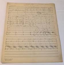 "A SAD SONG": AN ORIGINAL PENCIL MANUSCRIPT SCORE by the American Composer  DOUGLAS MOORE of his composition "A Sad Song" with lyrics by Stephen ...