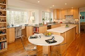 One of the most popular kitchen island table ideas is the banquette. Modern Kitchen With Cwp Cabinetry Marble Island Contemporary Kitchen Dc Metro By Rjk Construction Inc Houzz