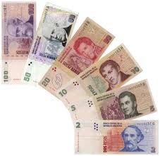 Argentine Peso Argentine Peso Bank Notes Dollar Money