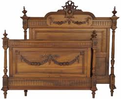 Learn how to identify the styles you love best by following louis on a trip through time as we examine the various french furniture periods and the. Carved Louis Xvi Style Bed In Walnut Louis Xvi Style Bed Styling Antique Beds