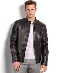 Marc New York Jacket Sutton Smooth Lamb Leather Moto Jacket Coats Jackets Men Macy S Leather Jacket Men Leather Jacket Style Jackets