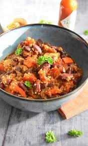 Chili Vegetalien Au Quinoa Recette Vegan Recette Chili Vegetalien Recette Chili Vegetarien Recette Quinoa Chaud