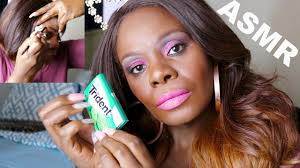 Creating Freaking Eyebrows 😱Makeup ASMR Chewing Gum 💄🎁