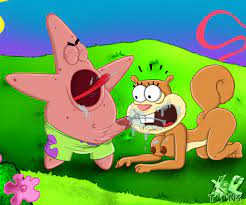 breasts cum cum in mouth cumshot cumshot in mouth drooling  foreskin glans nickelodeon nipples nude patrick star penis retracted  foreskin sandy cheeks smooth skin spongebob squarepants squirrel tagme uncut