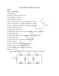 The capacitor is fully charged initially. 131201 Circuit Theory Que Bank Ii Sem Pdf
