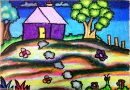 Contoh seni lukis bertema pedesaan. Kumpulan Contoh Sketsa Gambar Pemandangan Alam Pedesaan Berwarna Informasi Masa Kini