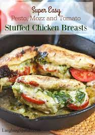 This chicken tortellini bake can be prepared ahead of time and is the. Pesto Mozzarella And Tomato Stuffed Chicken Breasts Chicken Recipes Recipes Dinner Recipes