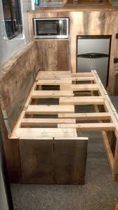 How To Build Trailer Couches Remodeled Campers Camper Makeover Camper Living