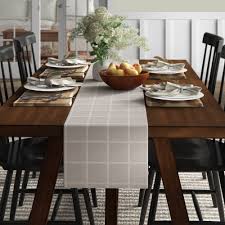 Be a little bit more festive this christmas season with our lightweight, durable and woven cotton linen table runners. Julie Plaid Table Runner Reviews Birch Lane