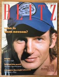 Blitz No 74 Feb 1989 Original Vintage Media Film Music and Print Magazine  Gift Birthday Present Liam Neeson Cover