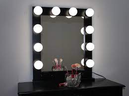 Black Vanity Mirror With Lights 24 X 28