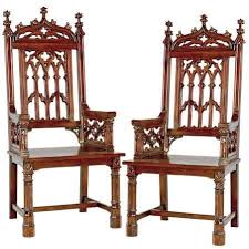 Design Toscano Gothic Tracery Cathedral Chair Set Of Two Walmart Com Solid Wood Dining Chairs Wood Dining Chairs Design Toscano
