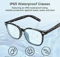 Alpha Digital - Bluetooth Smart Glasses w/ Multi-Lens- Mic, VR Asst &  Audio, IP65, 5hr Battery - Black
