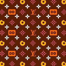The upper half was colored pink while the other half was situated inside a pink coffee cup, thus giving a visual meaning to the company's name. Louis Vuitton X Dunkin Donuts Circa 2011 Dunkin Wallpaper Donut Background Dunkin Donuts Wallpaper Iphone