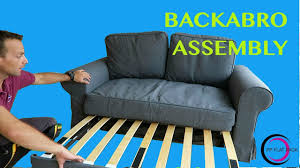 Measurements for the beddinge sofa bed: Ikea Two Seat Sofa Bed Assembly Backabro Youtube