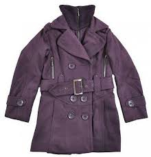 New Girls Double Breasted Pea Coat Winter Kids Size 6 8 10