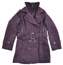 new girls double breasted pea coat winter kids size 6 8 10