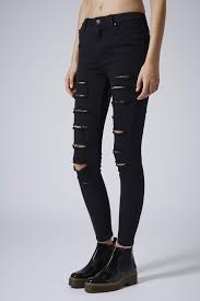 Topshop Moto Jamie Jeans Black For Sale Off 74