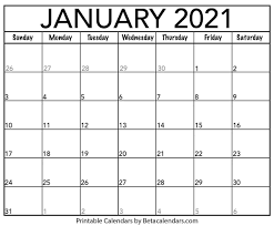 Free Printable Calendar Janaury 2021 Template In 2020 Calendar Template Monthly Calendar Printable Calendar Printables