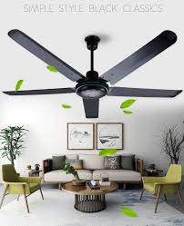 Products exceeding 72 inches per fan blade are not unheard of. Industrial Large Ceiling Fan 56 Inch Black With Remote Control Fashion Ceiling Fan With Five Metal Blade 100w Ceiling Fans Aliexpress