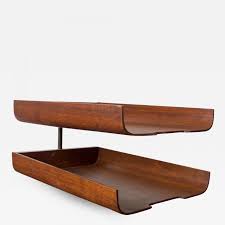 Buy peter pepper and get the best deals at the lowest prices on ebay! Peter Pepper Products Midcentury Modern Bent Plywood Office Desk Paper Holder Tray In Walnut